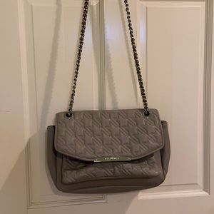 New Grey Quilted Handbag
